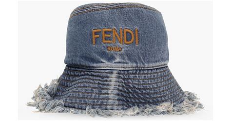 fendi ff bucket hat|Fendi denim bucket hat.